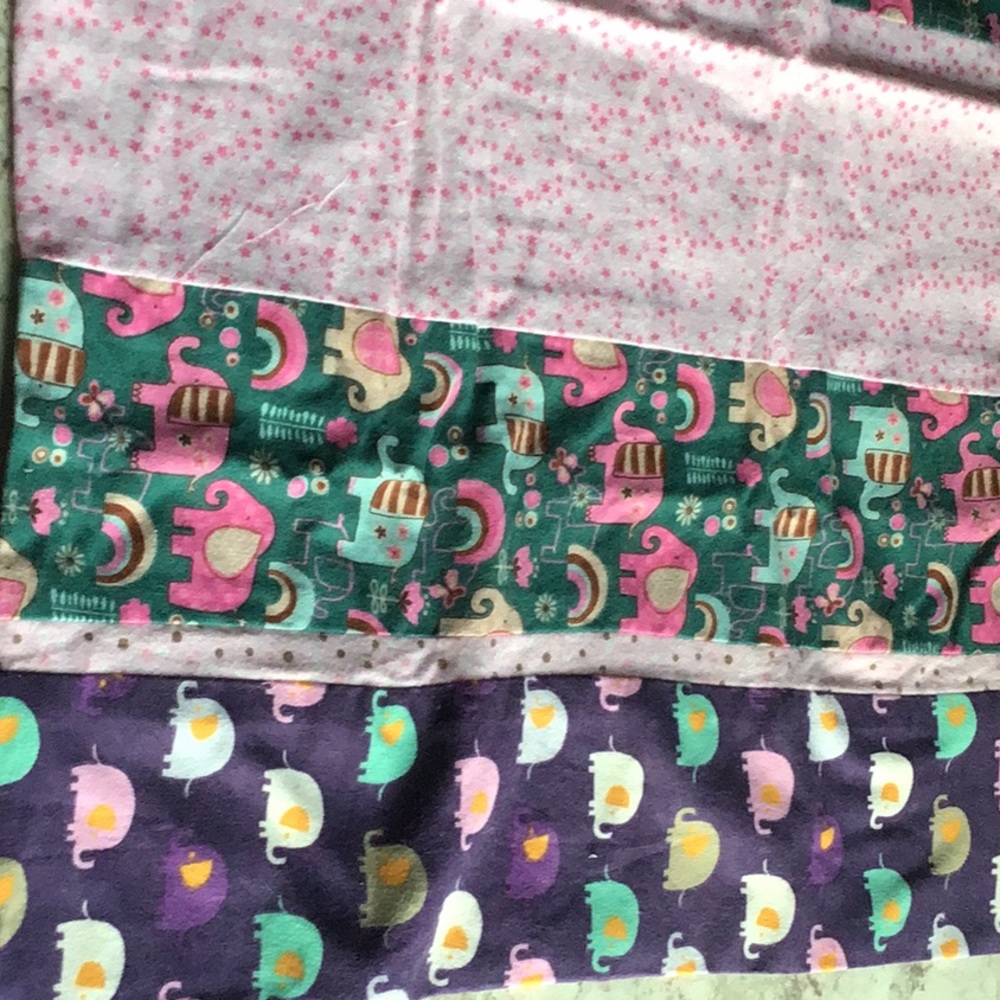 Elephant mismatch pillow case bedding stars flower